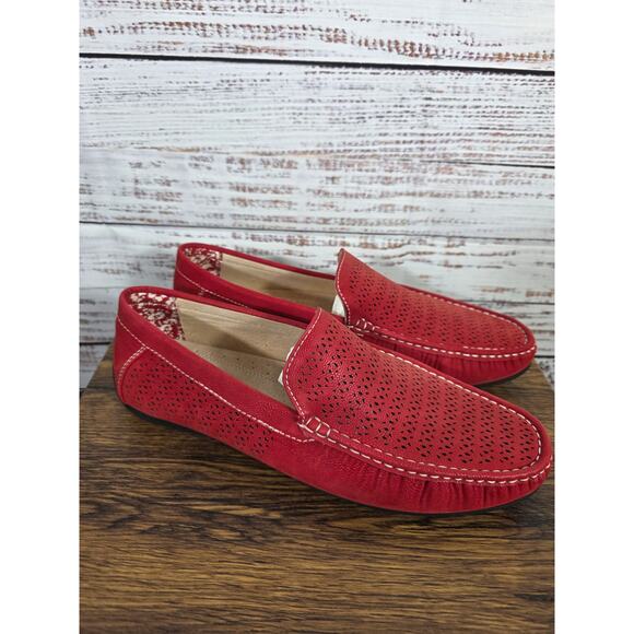 Stacy Adams Men's Cicero Perforated Moc Toe Slip-on Driving Style Loafer size 12 - Picture 1 of 7